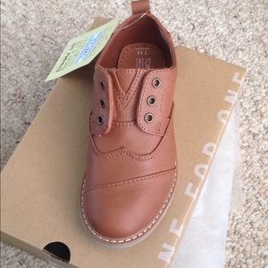 Toms Boys Brown Vegan Leather Brogue